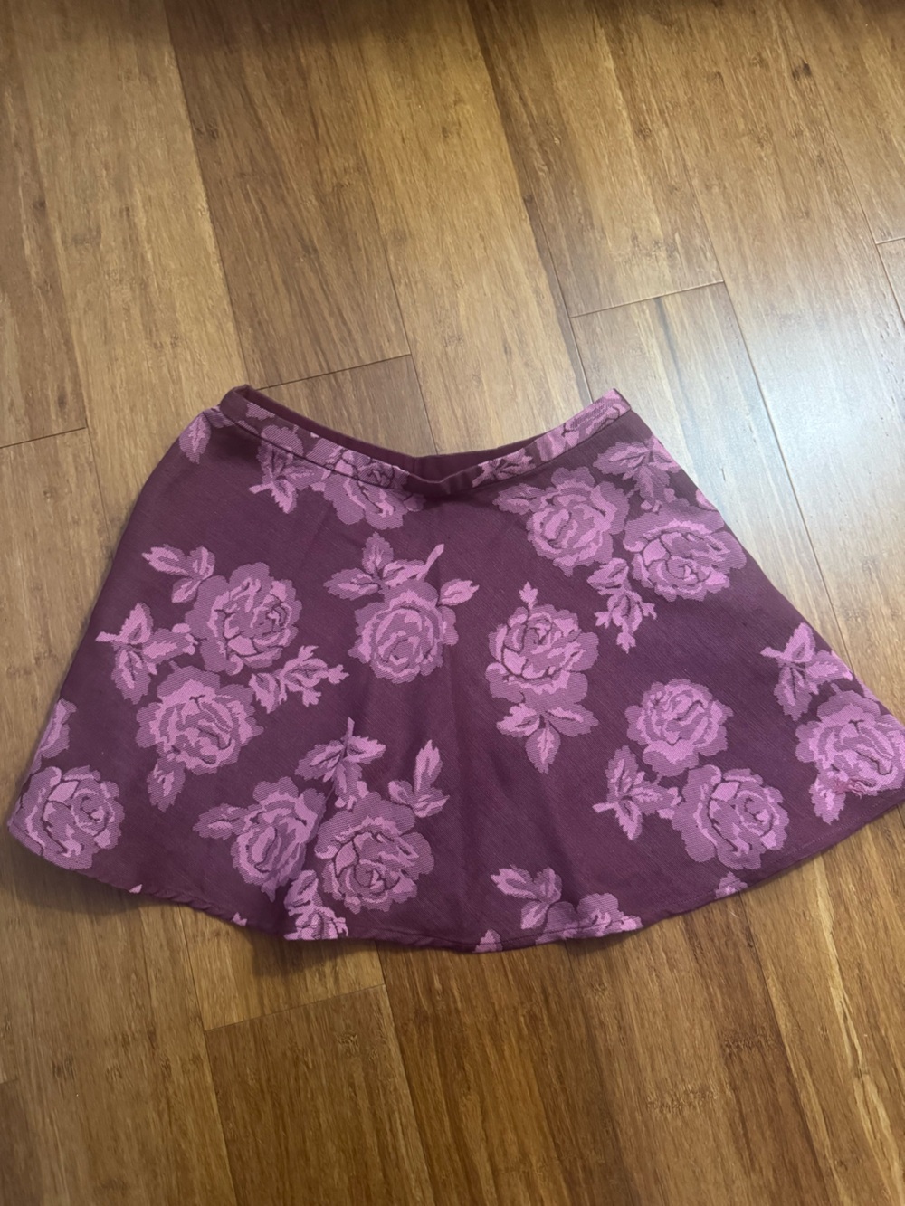 Abercrombie & Fitch Plum Floral Mini Skirt